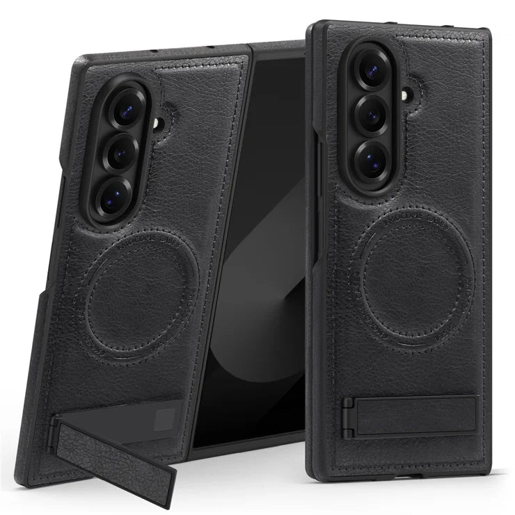 Kickstand leather MagSafe ultra slim case for Samsung galaxy z fold 7