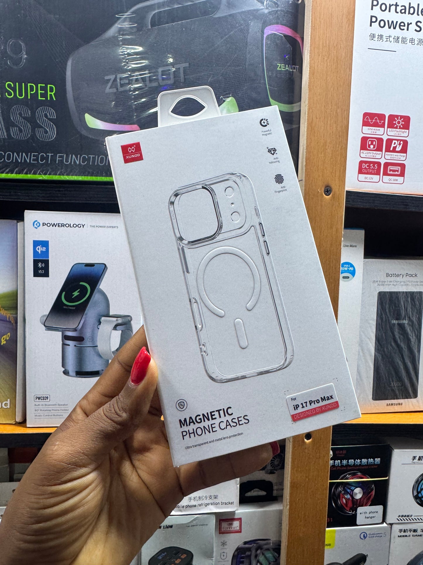 Xundd magnetic crystal clear case for iPhone 17 pro max