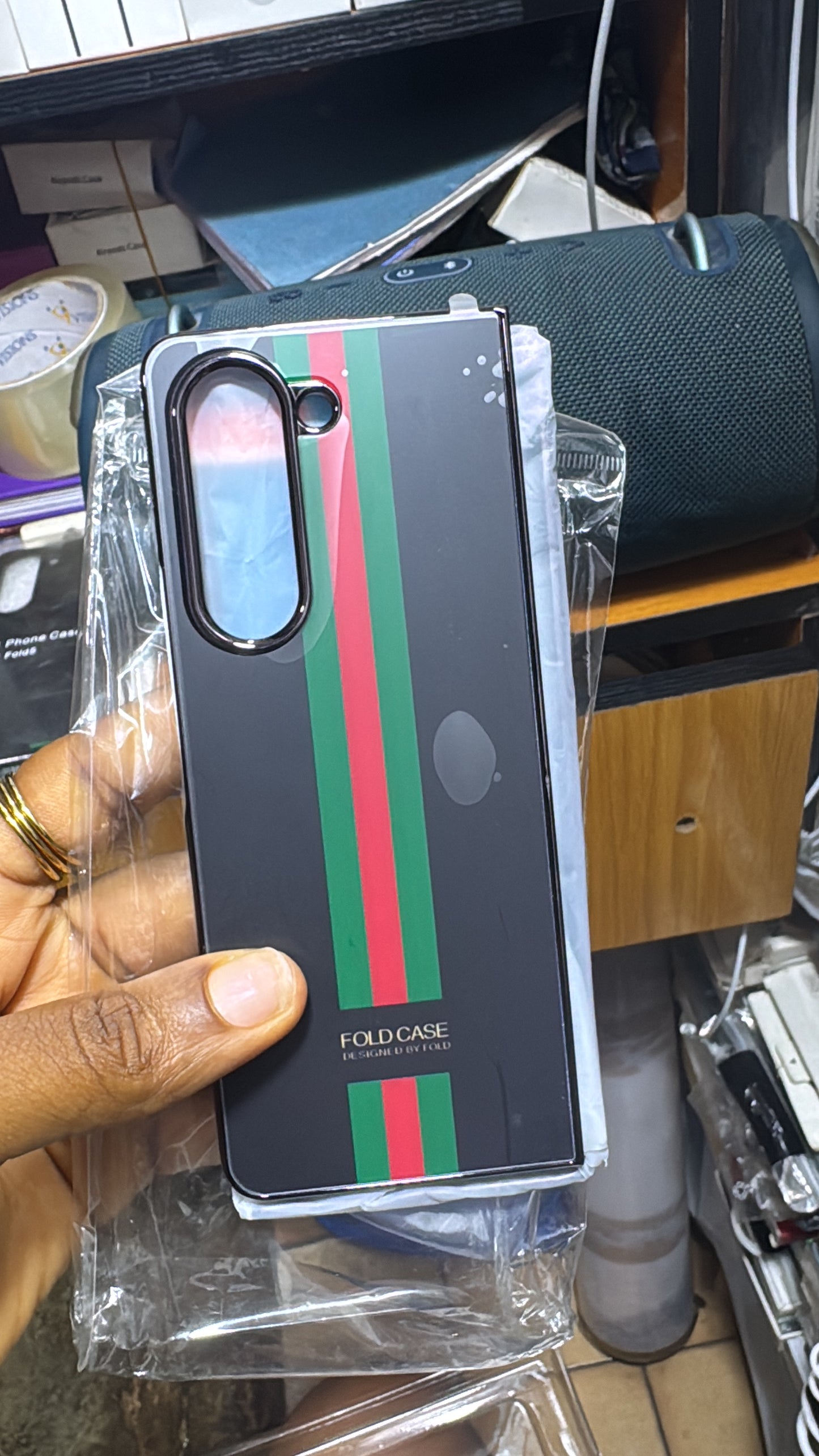 Simple case with front glass for Samsung galaxy z fold 5