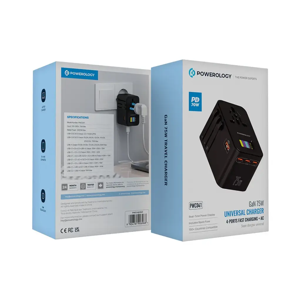 Powerology GaN 75W Universal Charger