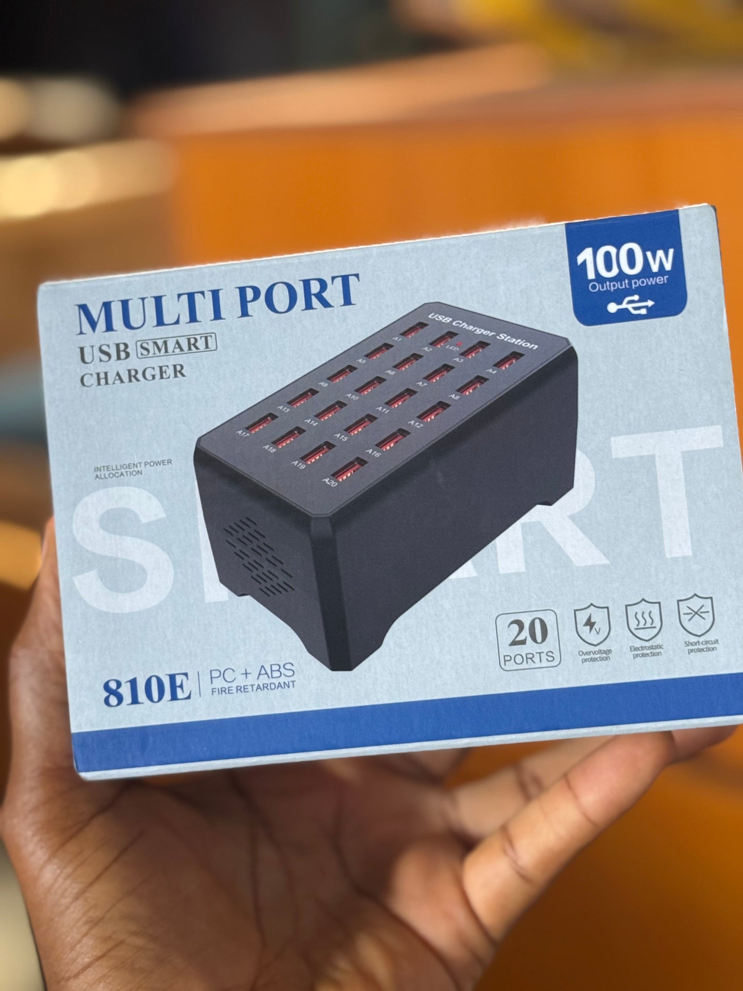 20 ports multi USB 100w smart charger