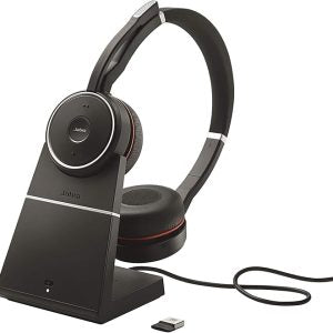 Jabra HSC040W Evolve 75 Wireless Headset with Charging Stand