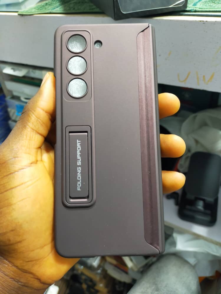 Magnetic hinge protection case with kickstand for Samsung galaxy z fold 6