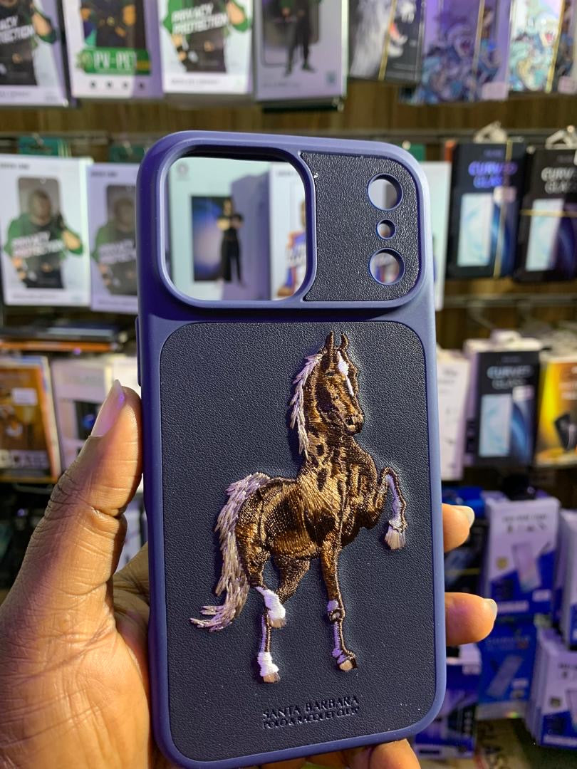 Santa Barbara polo leather back case for iPhone 17 pro max