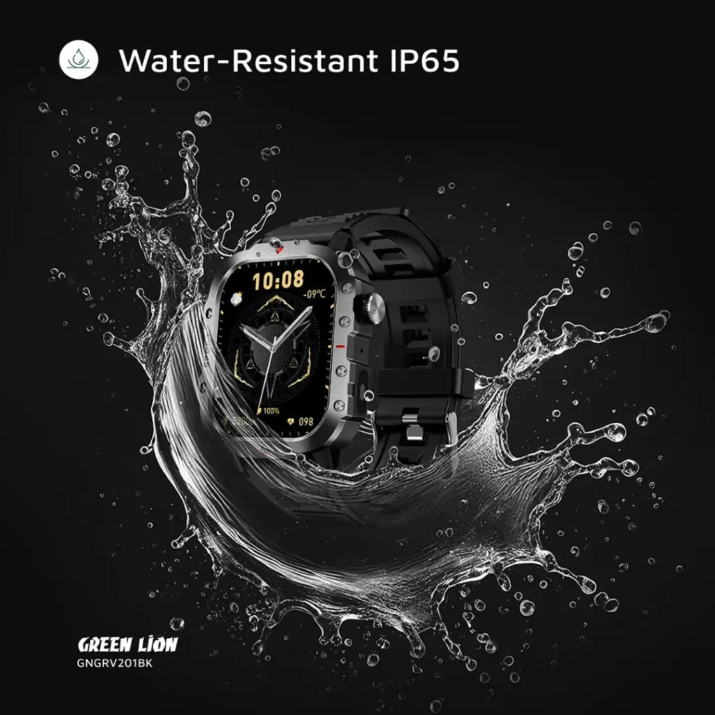 Green Lion Gravix Smart Watch - Black