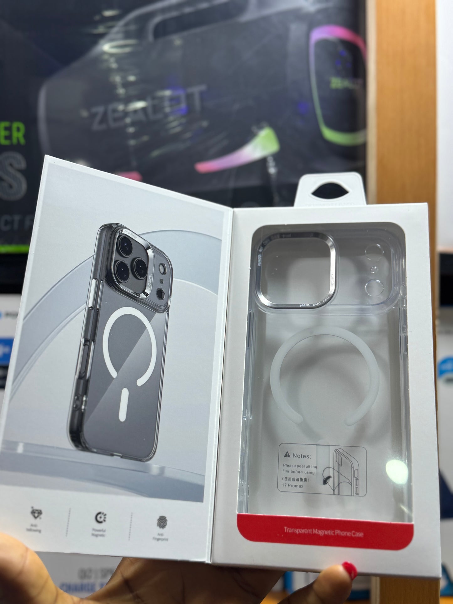 Xundd magnetic crystal clear case for iPhone 17 pro max