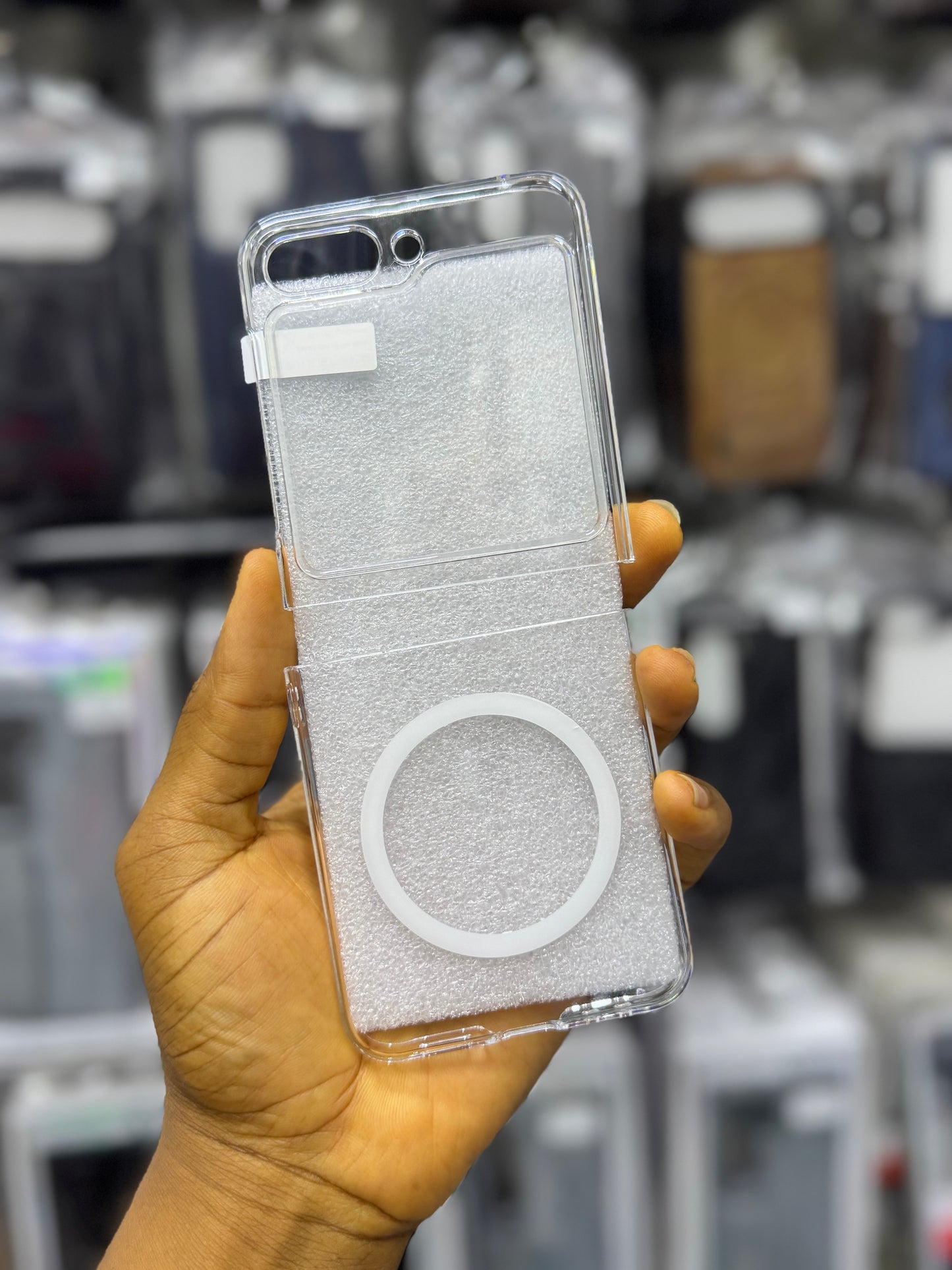 Ultra slim crystal clear MagSafe cover for Samsung galaxy z flip 7
