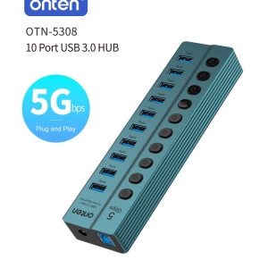 Onten 5308 10 Ports Usb3.0 Hub