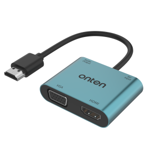 Onten 5166HV Hdmi to Hdmi+Vga Adapter