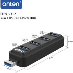 Onten Otn-5312 Usb to 4 in 1 Usb Hub