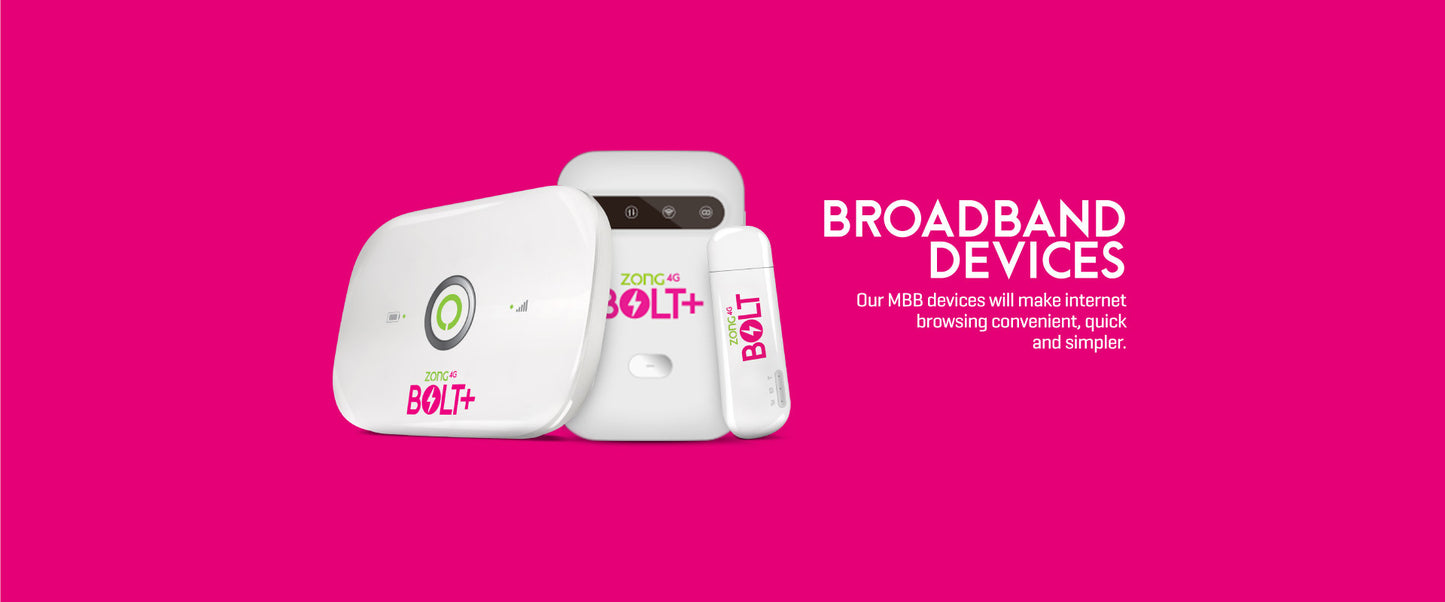 Zong 4G Bolt+pocket mifi