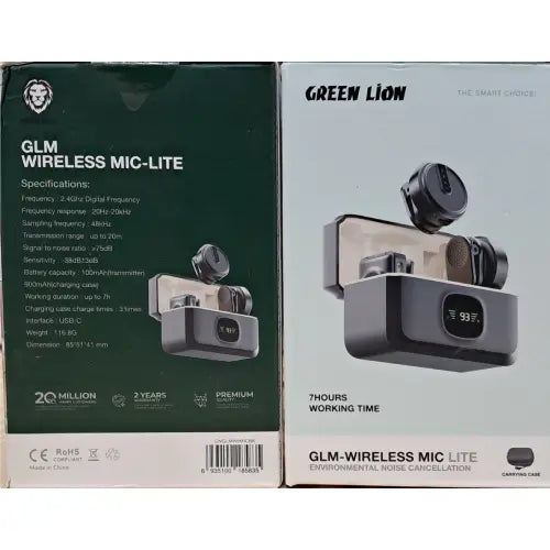 Green Lion GLM wireless Digital Display Mic LITE with environmental noise cancellation