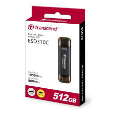 Transcend 512gb ESD300 Portable SSD Flash 1050mb/s