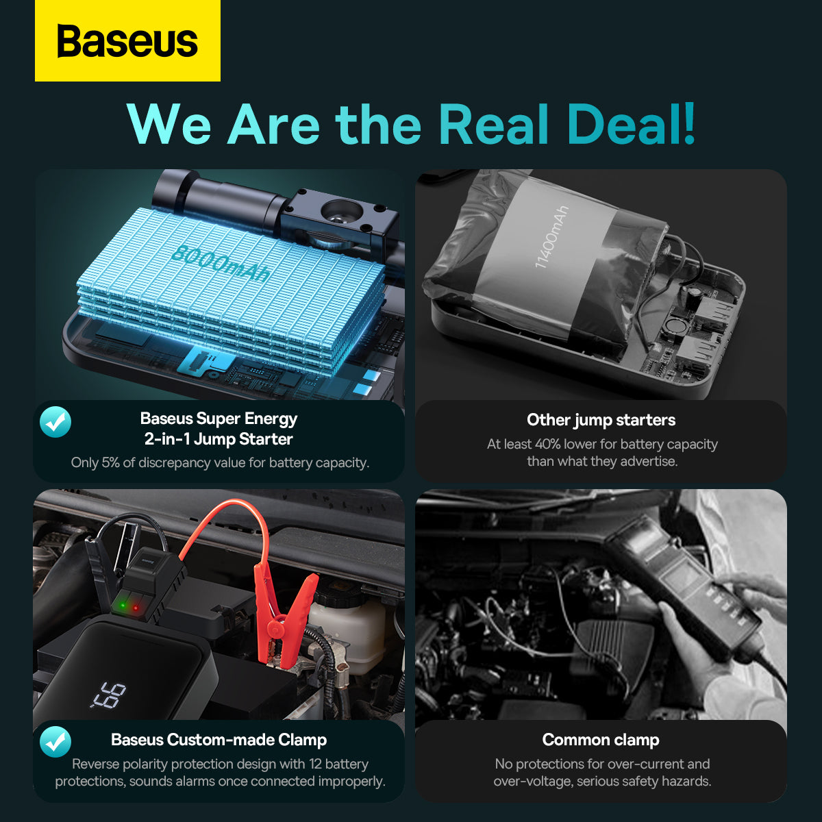 Baseus Super Energy 2-in-1 Jump Starter 1000A