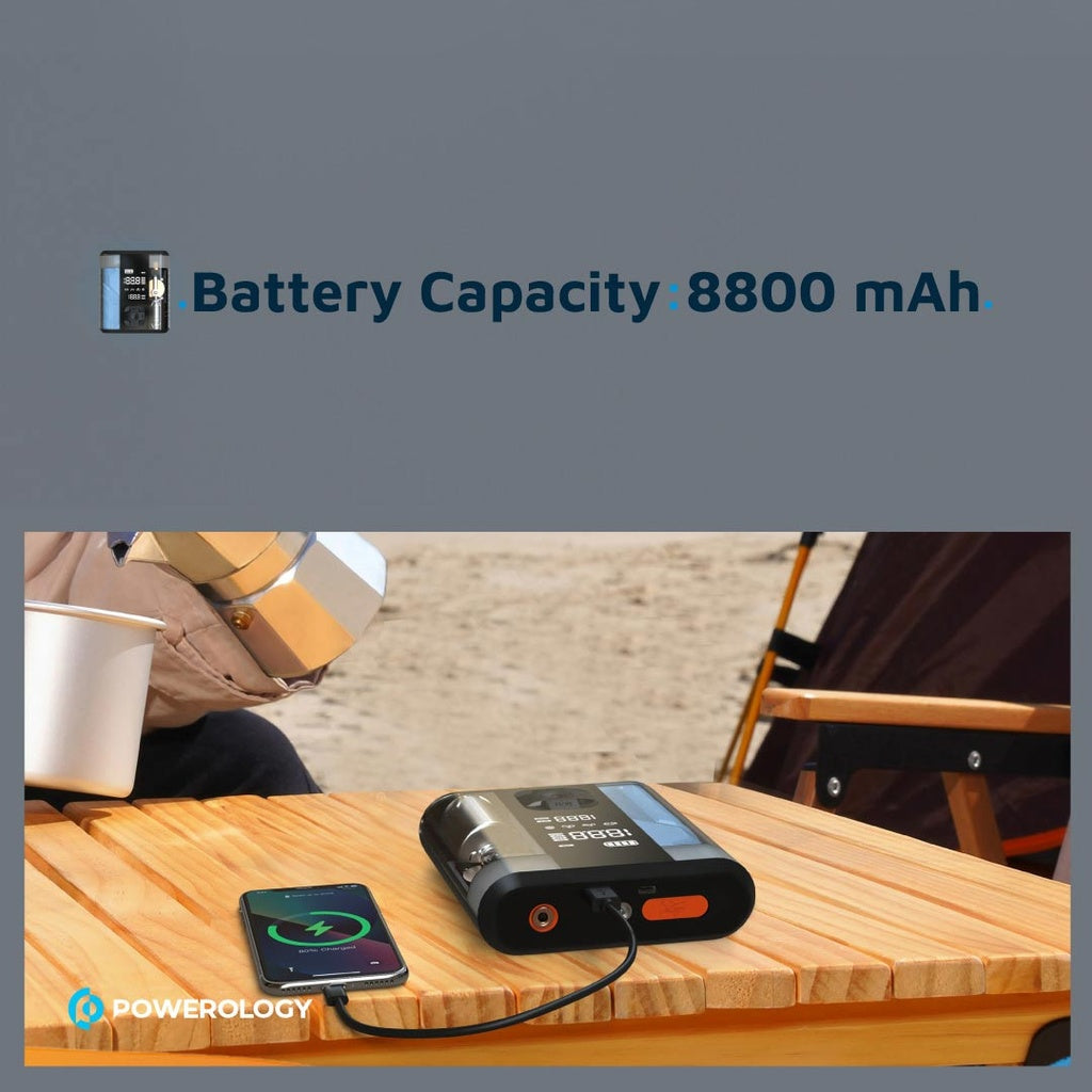 Powerology pp047 8800mAh Jump Start Air Compressor