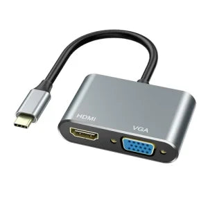 Type C To Vga And Hdmi Adapter 4k Hc-10