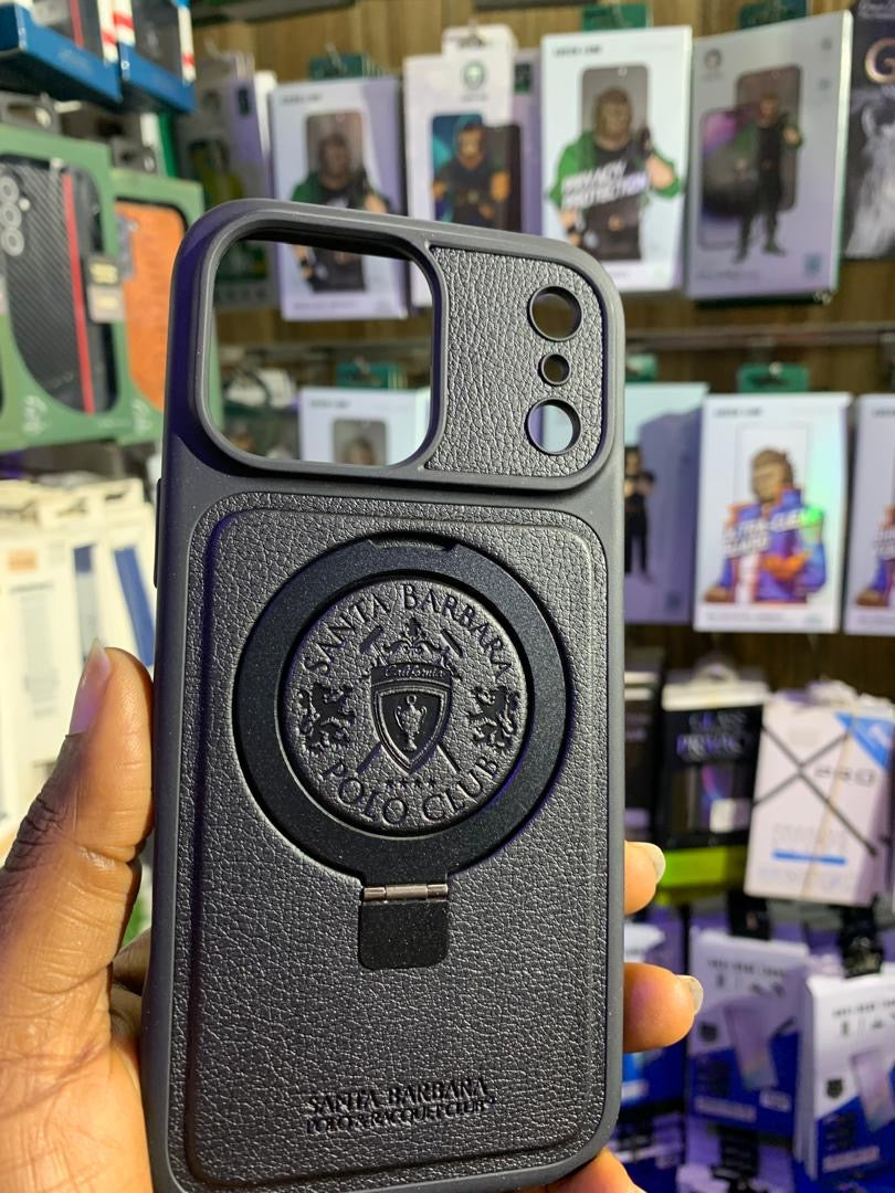 Santa Barbara polo leather back case for iPhone 17 pro max