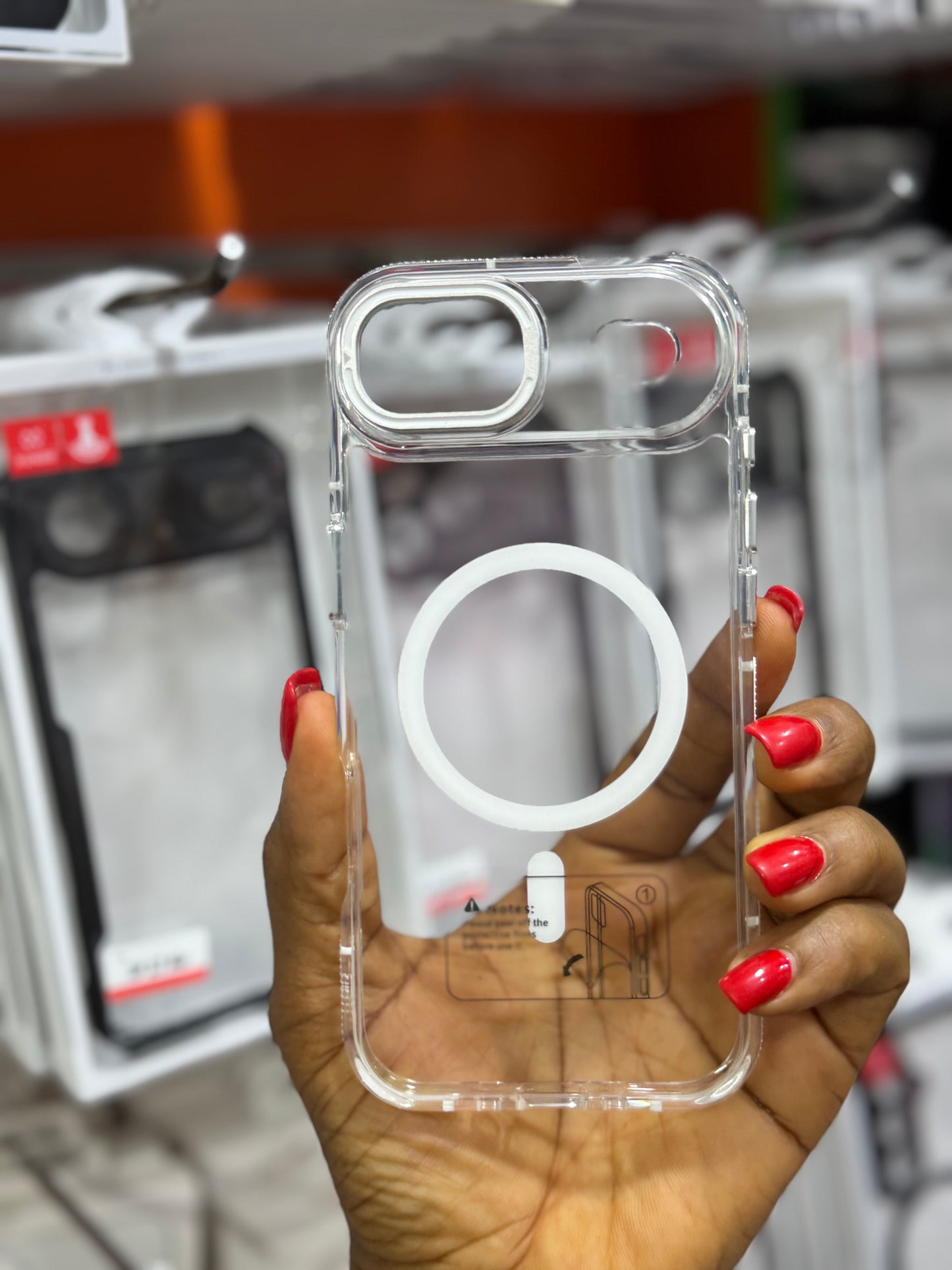 Crystal clear MagSafe protective case for iPhone 17 air