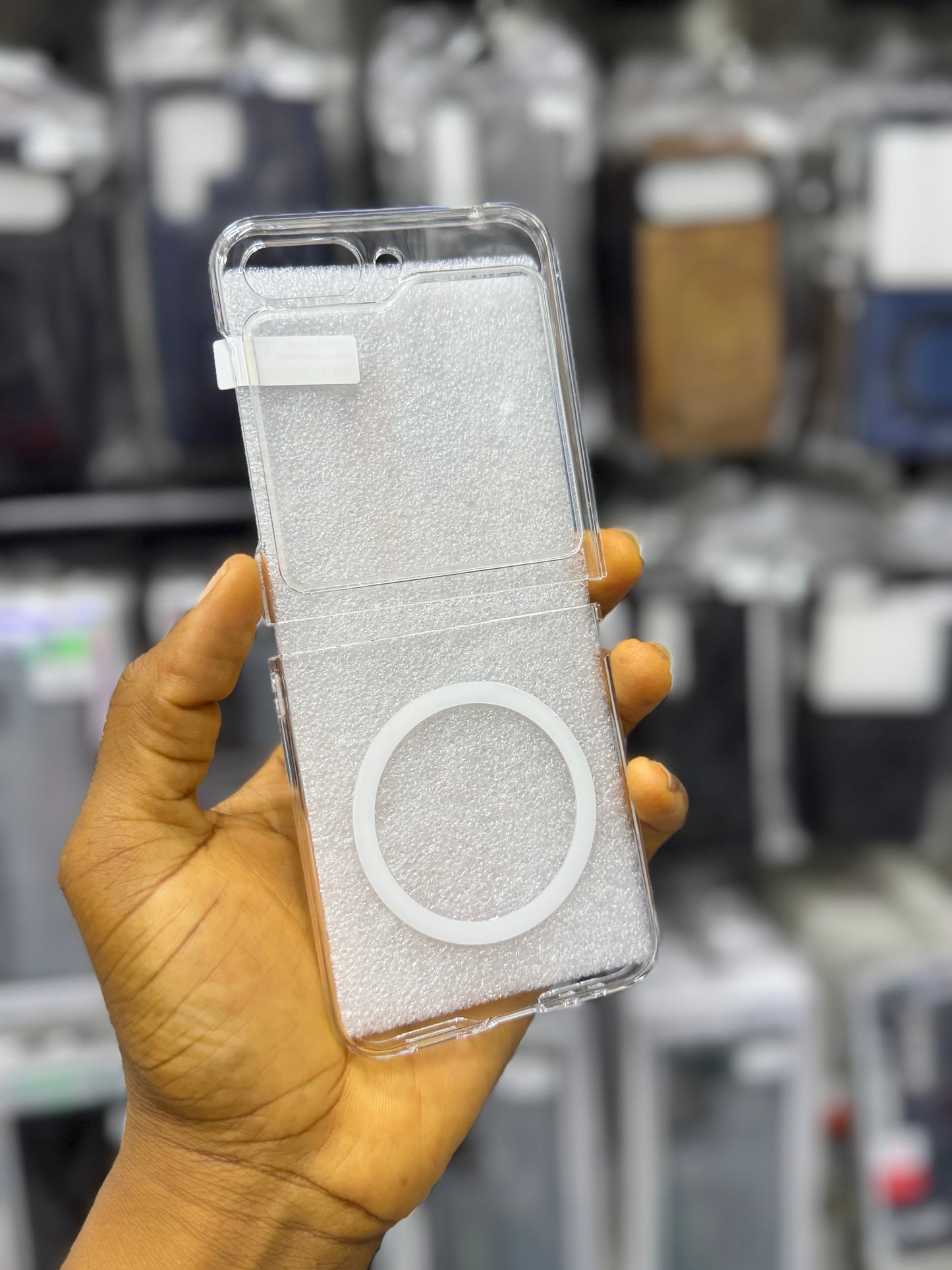 Ultra slim crystal clear MagSafe cover for Samsung galaxy z flip 7
