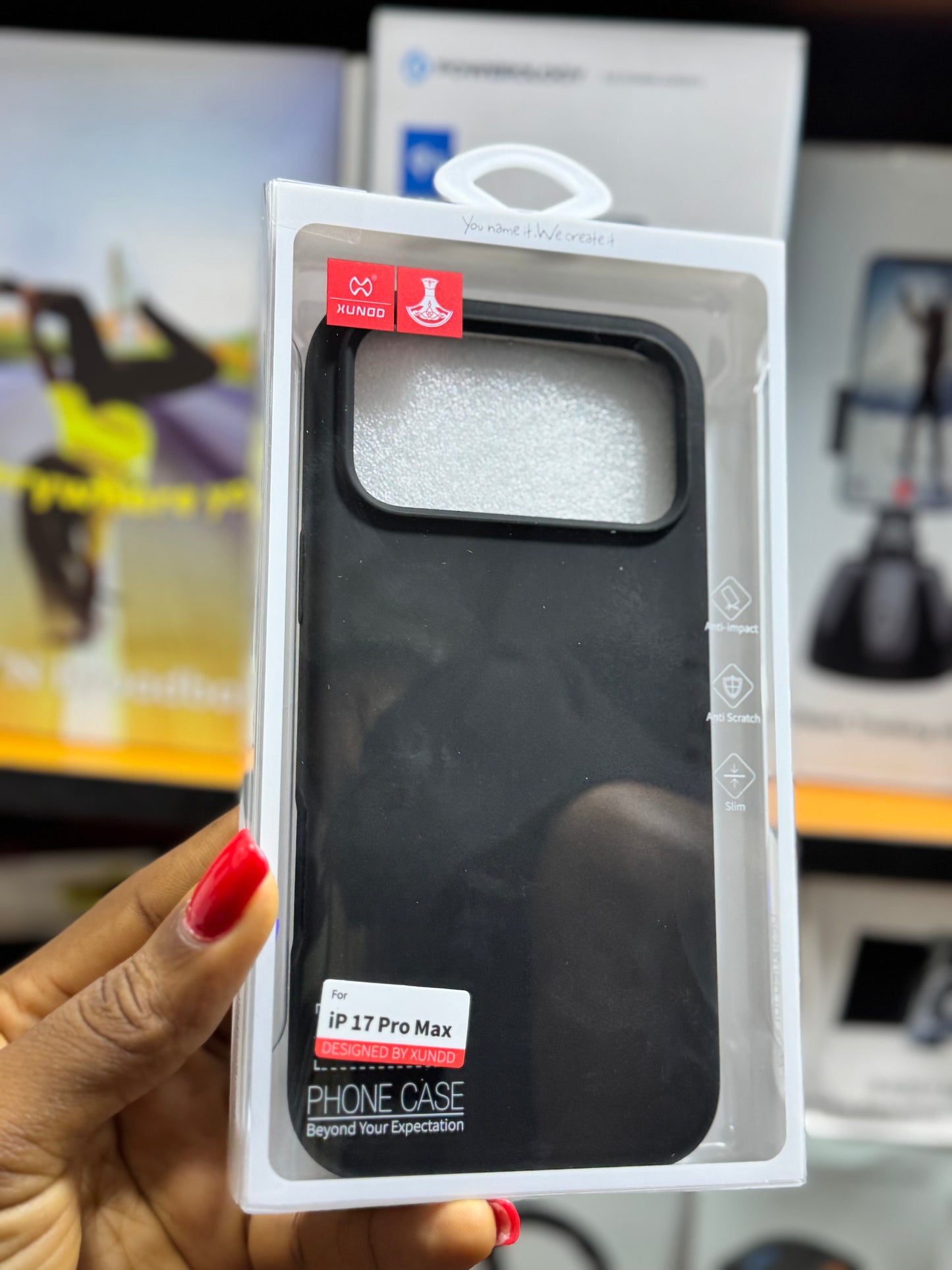 Xundd MagSafe silicone soft rubber case for iPhone 17 pro max