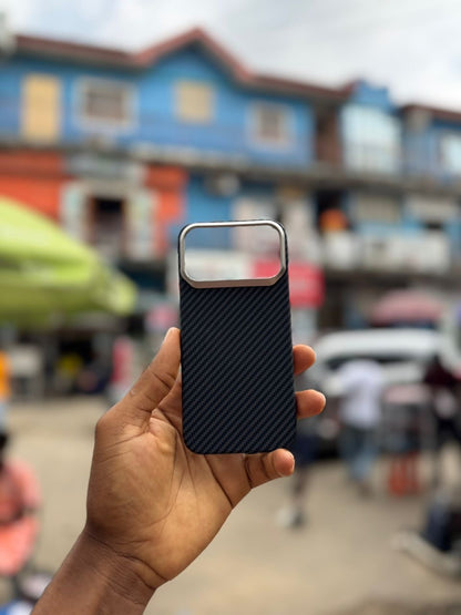 Real Kevlar Aramid Carbon Fiber Ultra thin Protective Case with MagSafe charging base for iPhone 17 pro max , 17 pro , 16 pro max and Samsung galaxy z fold 7