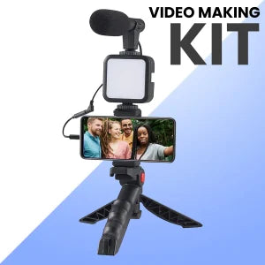 AY-49G Video Making Kit Vlogging Tripod