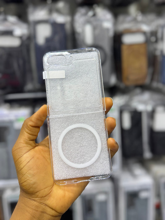 Ultra slim crystal clear MagSafe cover for Samsung galaxy z flip 7