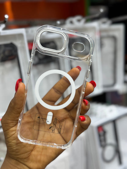 Crystal clear MagSafe protective case for iPhone 17 air