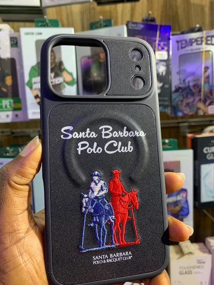 Santa Barbara polo leather back case for iPhone 17 pro max