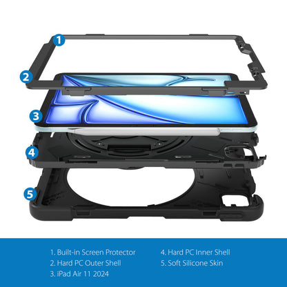 3 in 1 defender rugged case for iPad Air 11 2025
