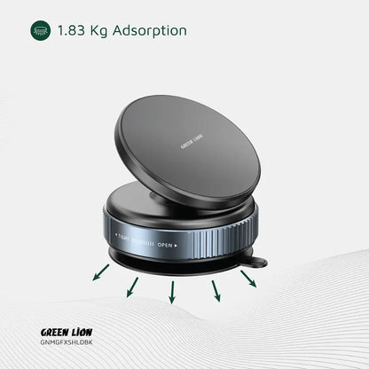Green Lion Magno Flex Vacuum Suction Holder - Black