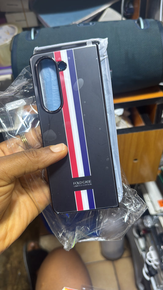 Simple case with front glass for Samsung galaxy z fold 5