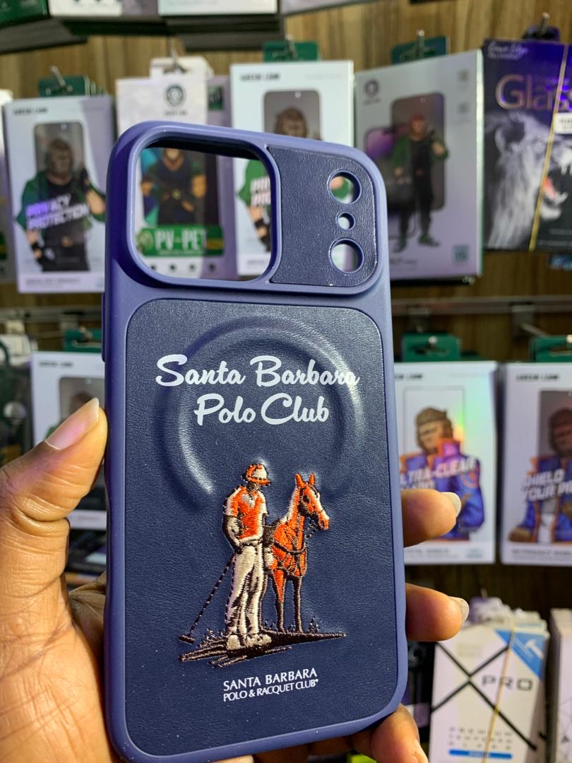 Santa Barbara polo leather back case for iPhone 17 pro max