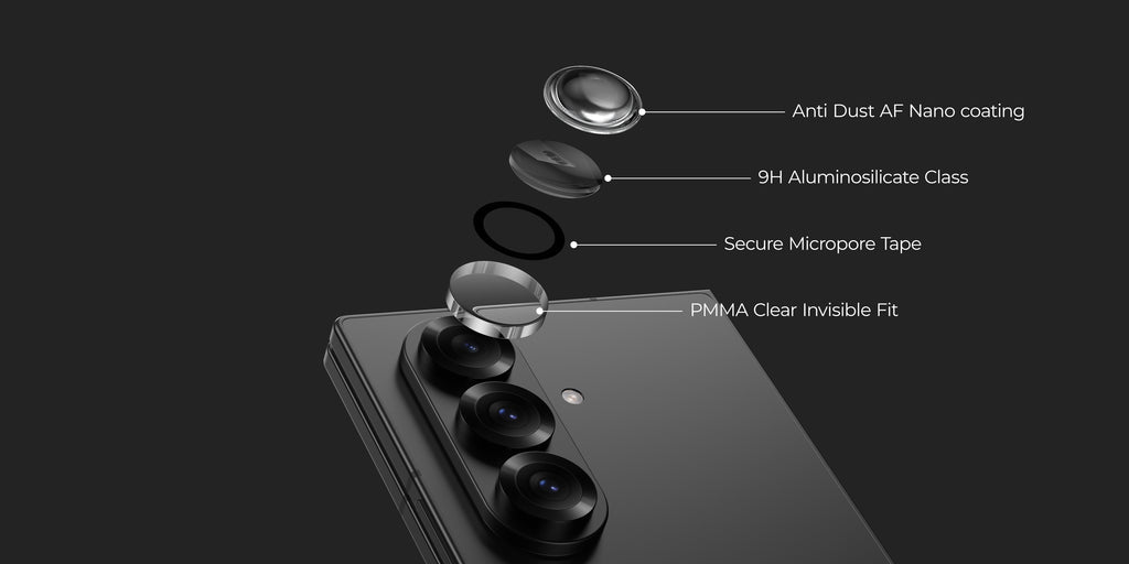 Individual camera lens protector for Samsung galaxy z fold 7