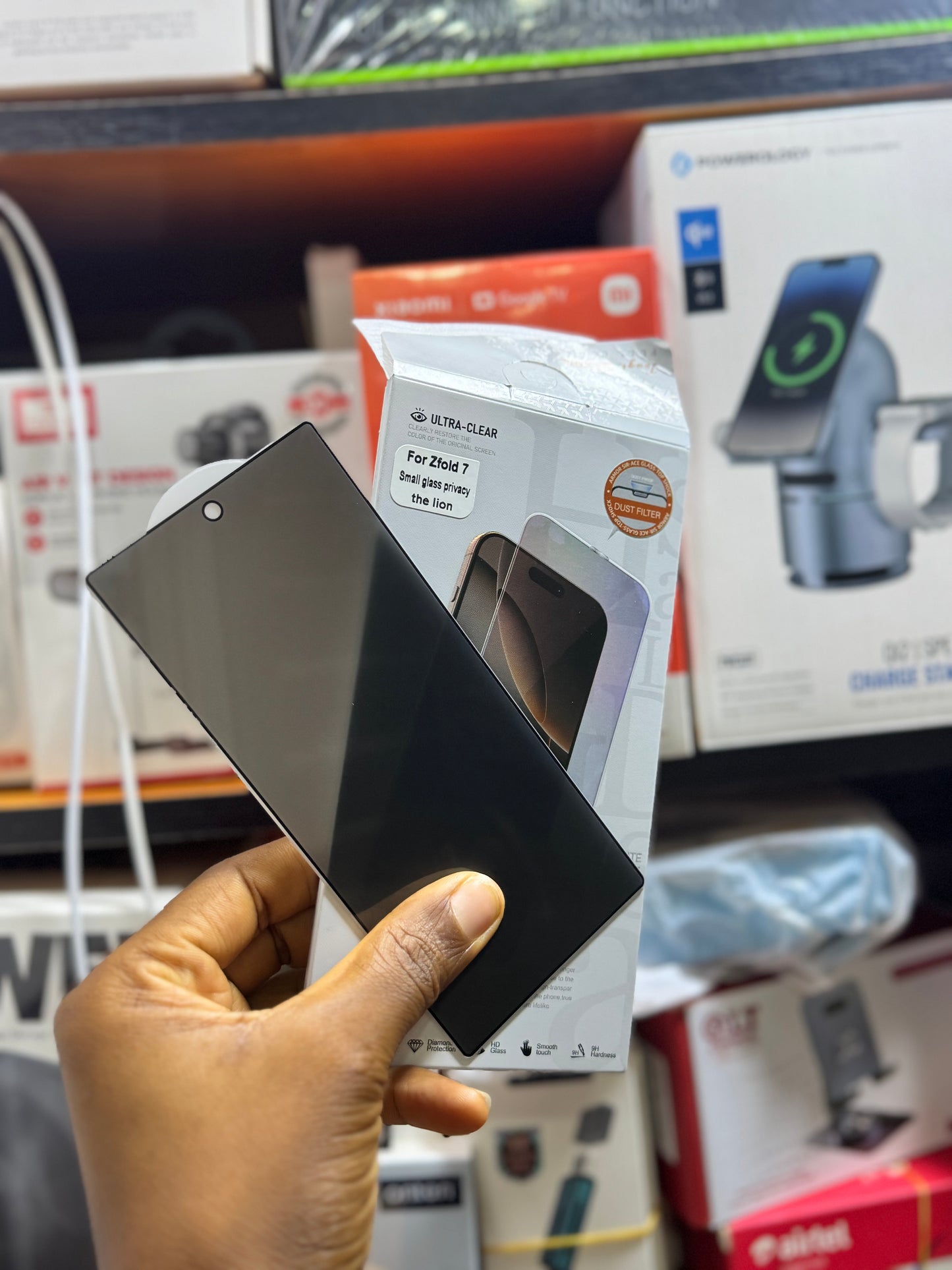 Privacy tampered glass and clear screen protector for Samsung galaxy z fold 7