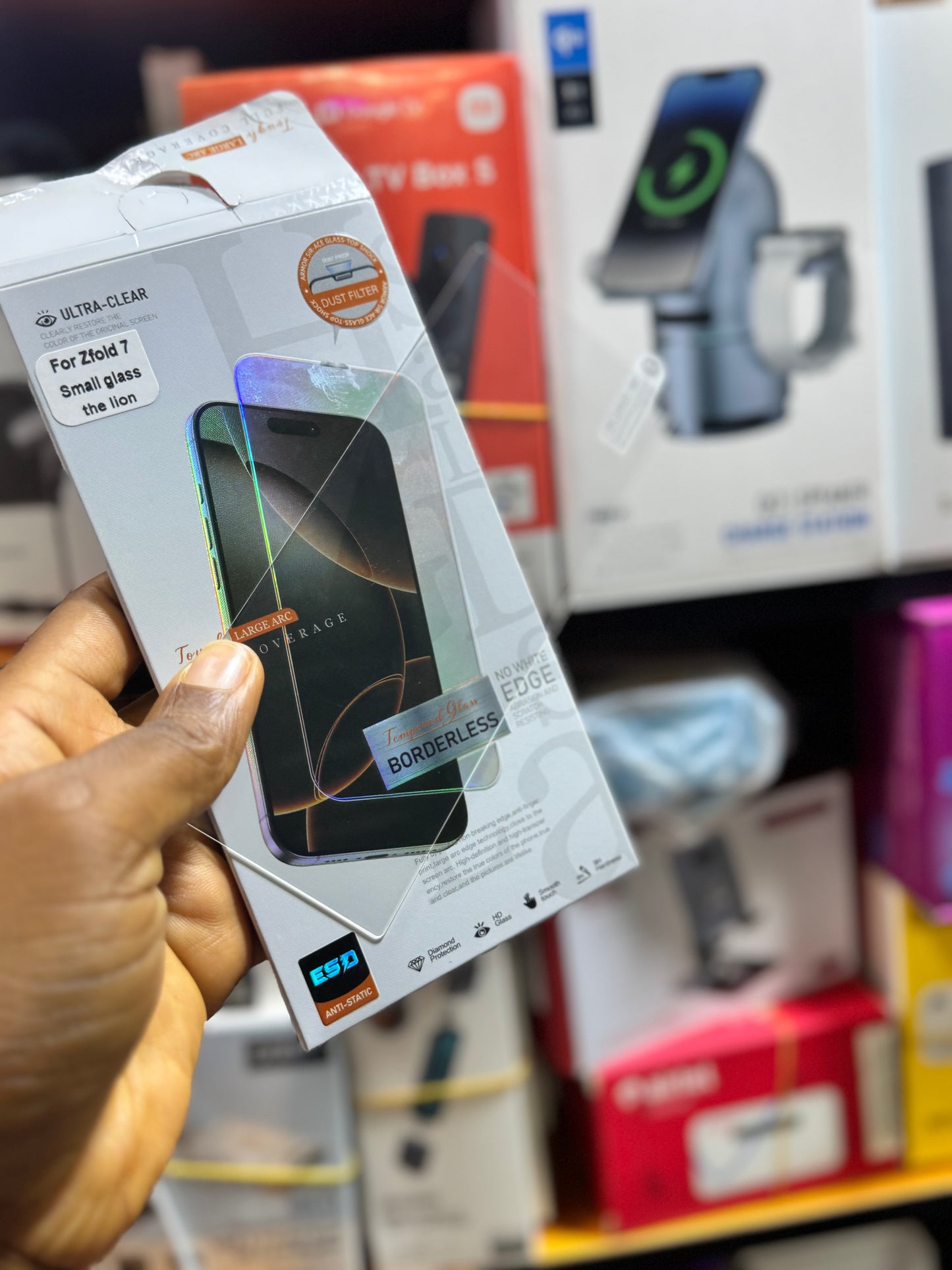 Privacy tampered glass and clear screen protector for Samsung galaxy z fold 7