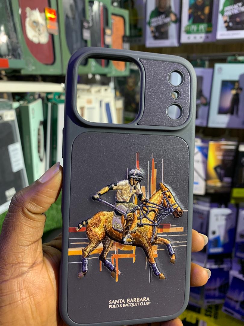 Santa Barbara polo leather back case for iPhone 17 pro max