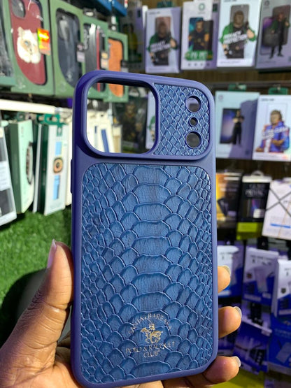 Santa Barbara polo leather back case for iPhone 17 pro max