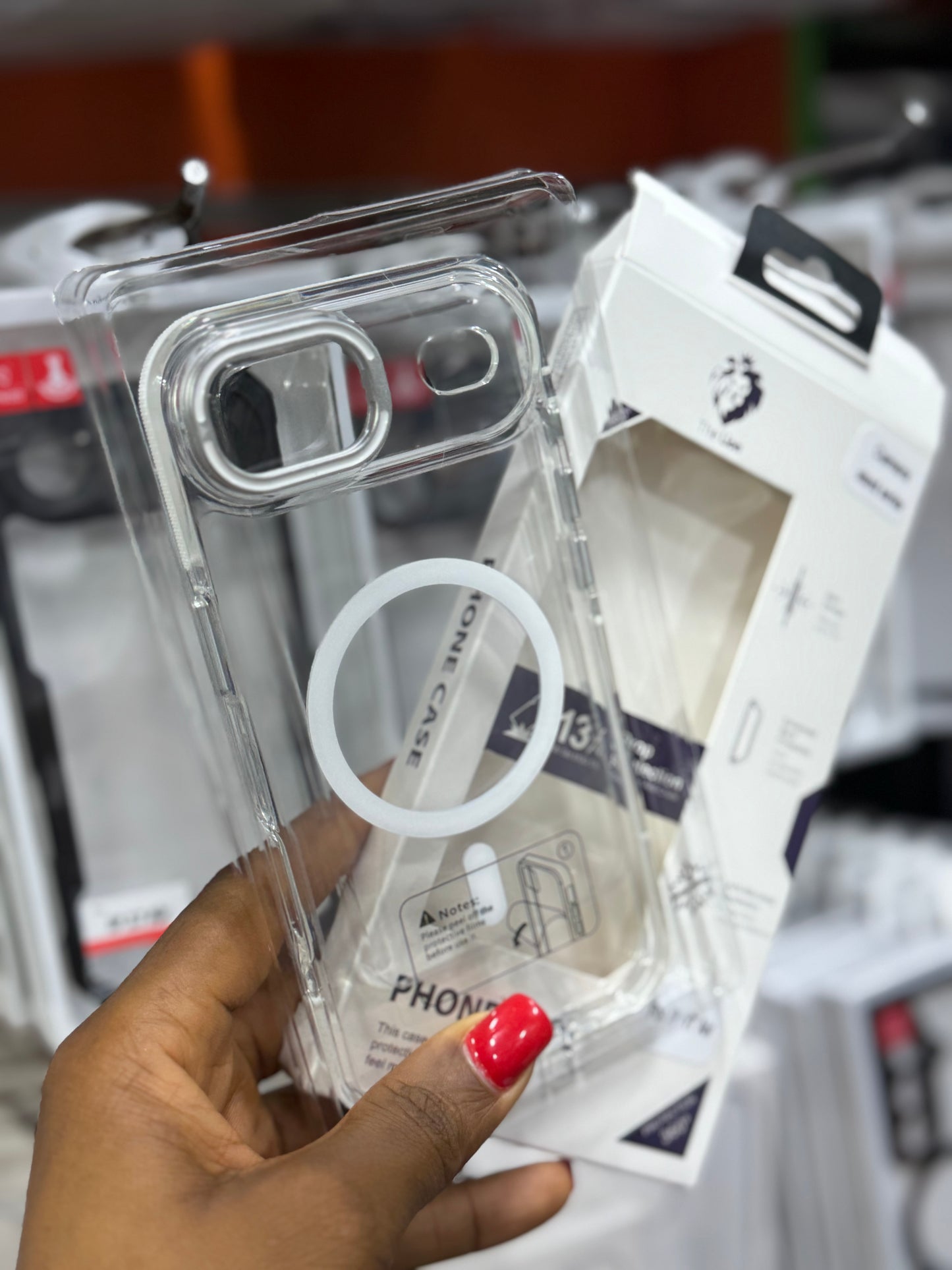 Crystal clear MagSafe protective case for iPhone 17 air