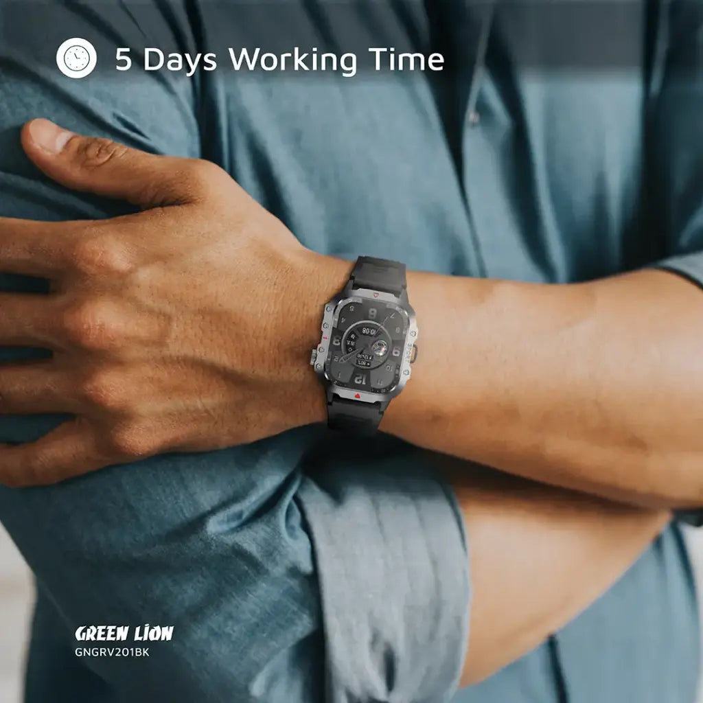 Green Lion Gravix Smart Watch - Black