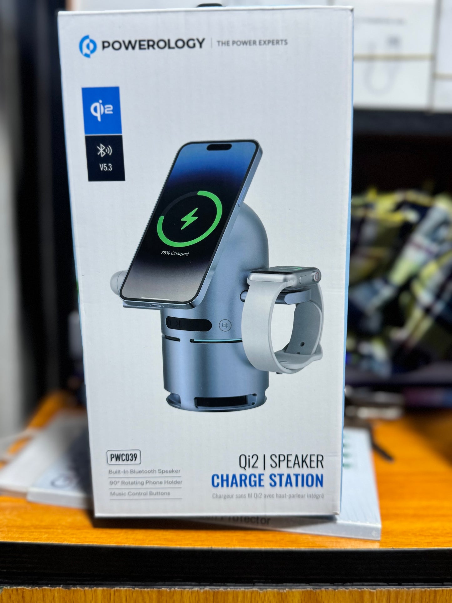Powerology PWC039 Qi2 Speaker Charge Station