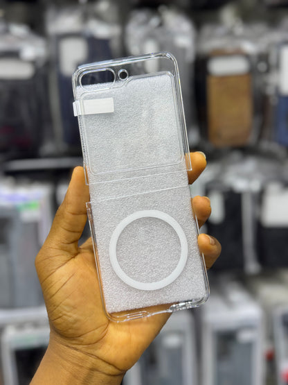 Ultra slim crystal clear MagSafe cover for Samsung galaxy z flip 7