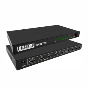 4K 8 Port HDMI splitter 1×8 1 in 8 Out Audio Supports 3D, 4K x 2K