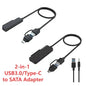 Onten UCA312 5 in 2 Usb-C & Usb to Sata Adapter