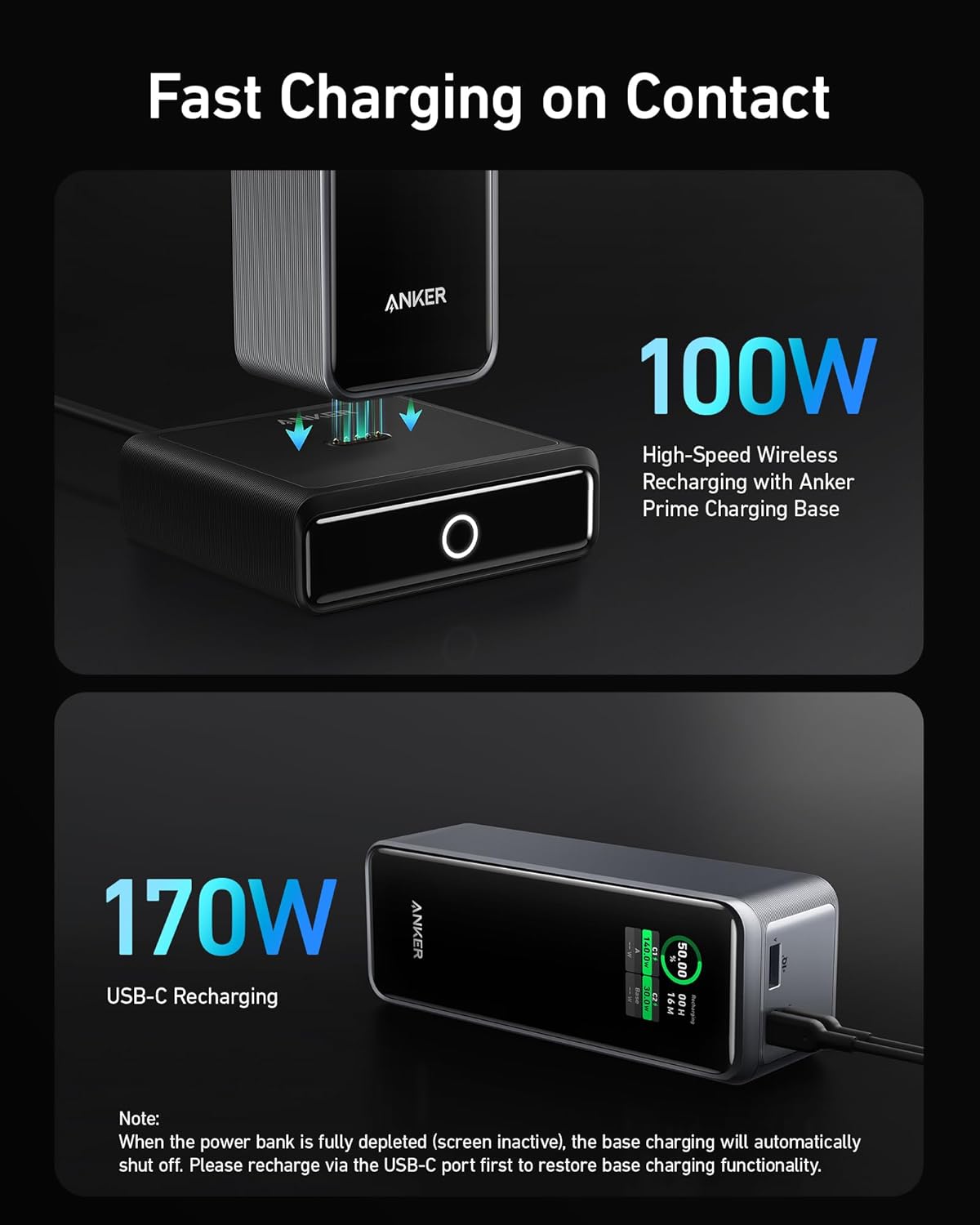 Anker Prime 27,650mAh Power Bank (250W) with 100W Charging Base