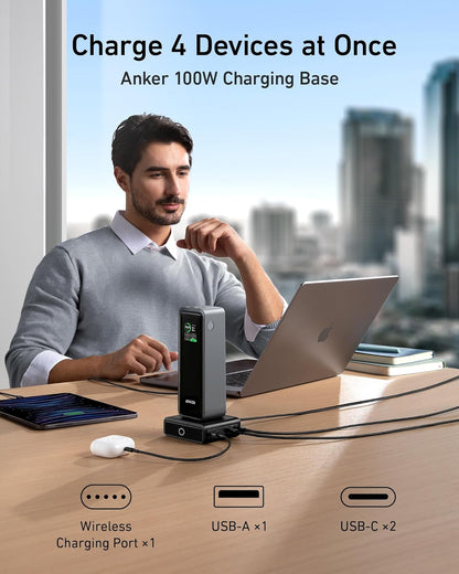 Anker Prime 27,650mAh Power Bank (250W) with 100W Charging Base
