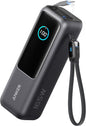 anker high power multi-device charging 25,000mah 165w powerbank with built-in retractable cables