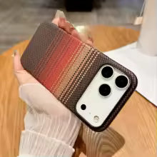 Real Kevlar Aramid Carbon Fiber Ultra thin Protective Case With MagSafe charging base for iPhone 17 pro max