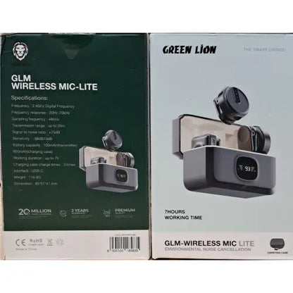 Green Lion GLM wireless Digital Display Mic LITE with environmental noise cancellation