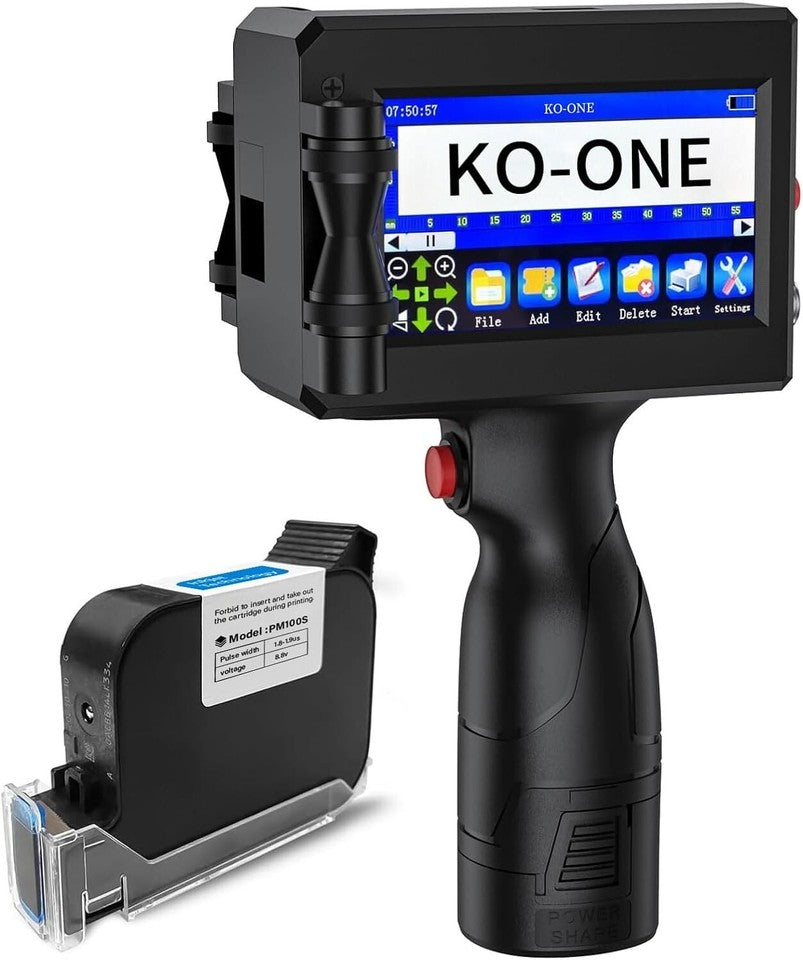 intelligent Portable Inkjet Printer for barcode, label, logo, qr, date